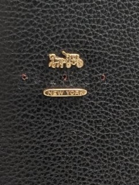 Coach Handbags - Authentic Coach Black Double Faced Leather Mollie Tote Bag
